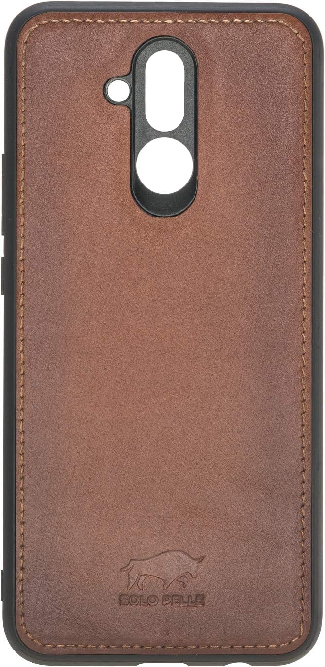 Solo Pelle Lederhülle Harvard kompatibel für das Huawei Mate 20 Lite inklusive abnehmbare Hülle mit