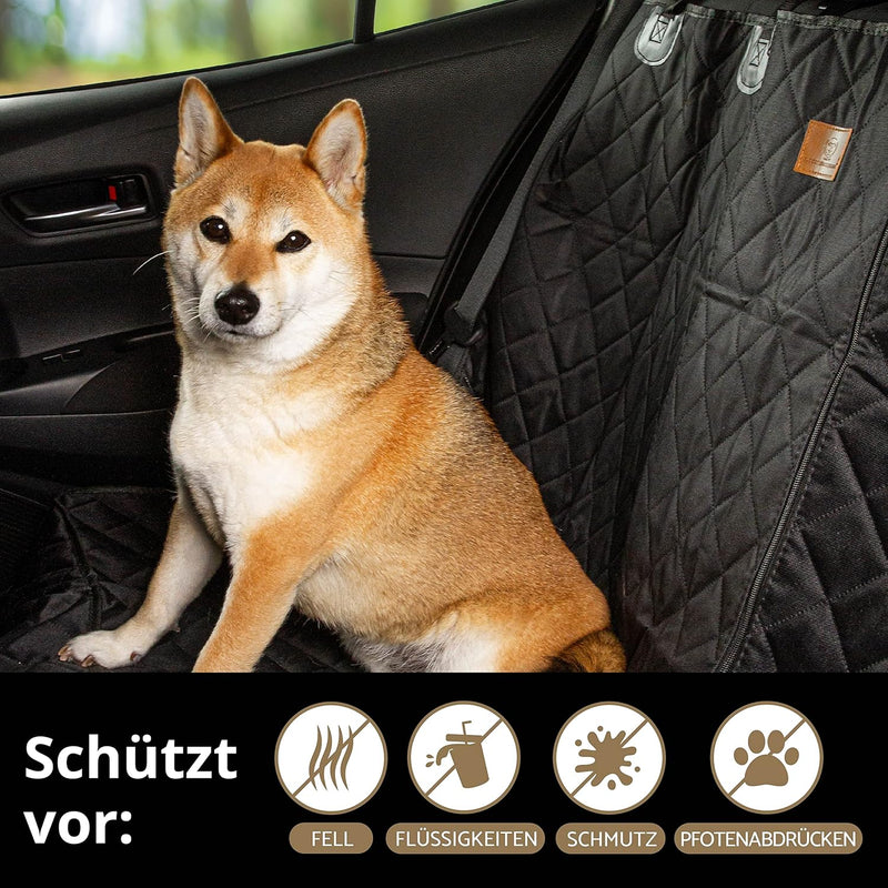 AMZPET Auto Hundedecke für den Rücksitz - Schon- und Schutzdecke Hund Auto Rückbank - Rücksitzschone