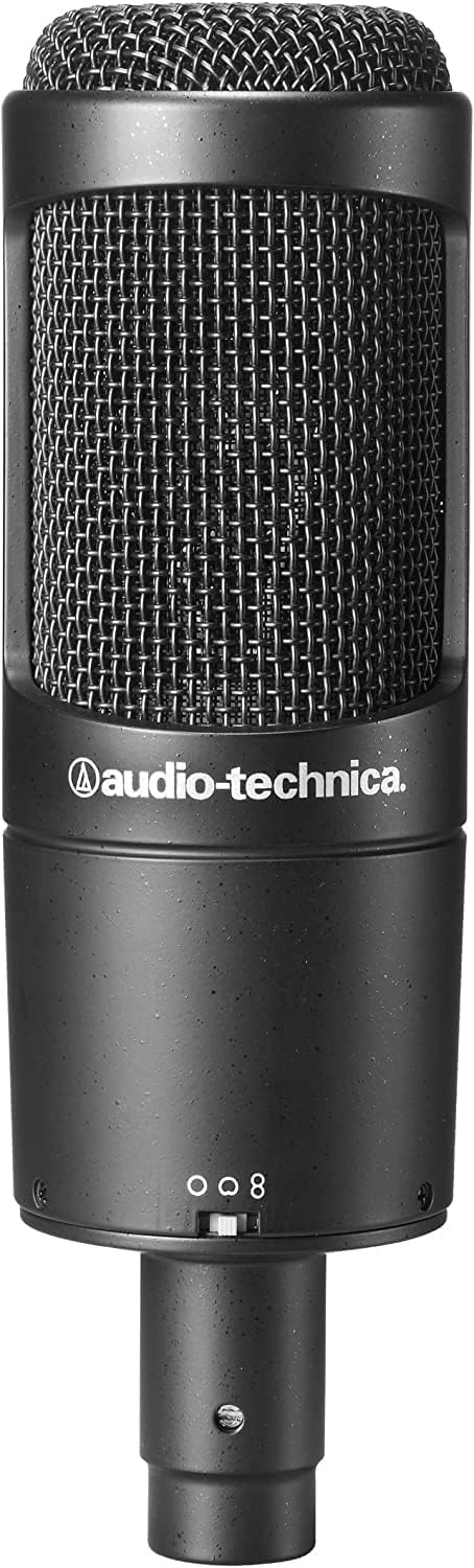 Audio-Technica 2050 Kondensatormikrofon mit Umschaltbaren Richtcharakteristika Schwarz Studio, Studi