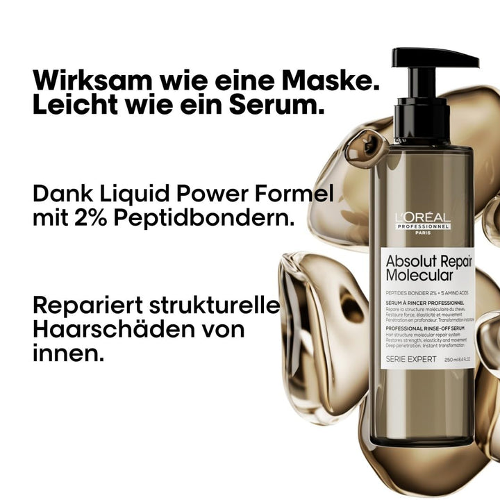 L'Oréal Professionnel Rinse-Off Serum für strukturgeschädigtes Haar, Zur molekularen Tiefenreparatur