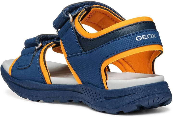 Geox Jungen J Vaniett Boy C Sandal 24 EU Navy Orange, 24 EU Navy Orange