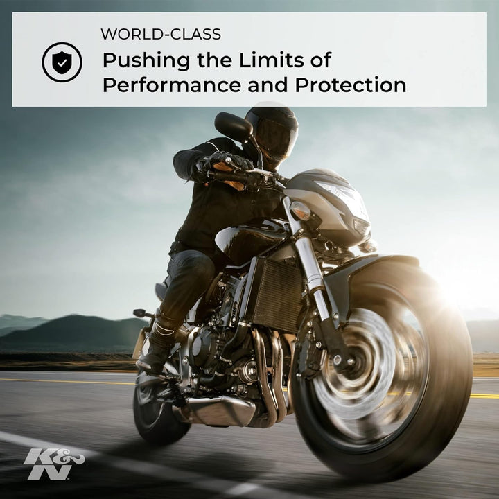K&N TB-1212 Motorrad Luftfilter, Rot