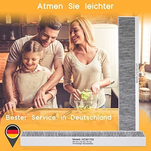 Aktivkohlefilter 3er Pack für Siemens HZ381700 / Bosch HEZ381700 / Neff Z8500X0 hochwertiger CleanAi