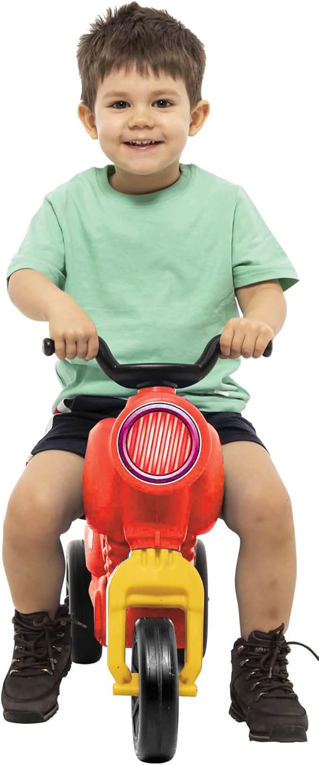 Dreirad Trike Rutscher Motorrad Classic 5 Maxi rot Kinder Laufrad Lauflernrad, Rot