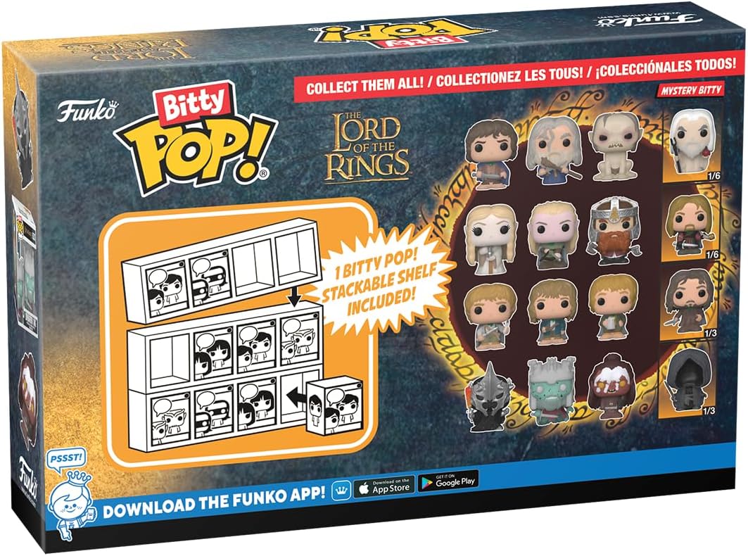 Funko Bitty Pop! Lord of The Rings - Galadriel 4PK und eine Überraschungs-Mini-Figur - 0.9 Inch (2.