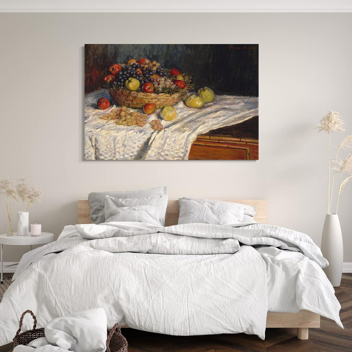 Printed Paintings Leinwand (80x60cm): Claude Monet - Äpfel und Trauben 80x60 cm, 80x60 cm