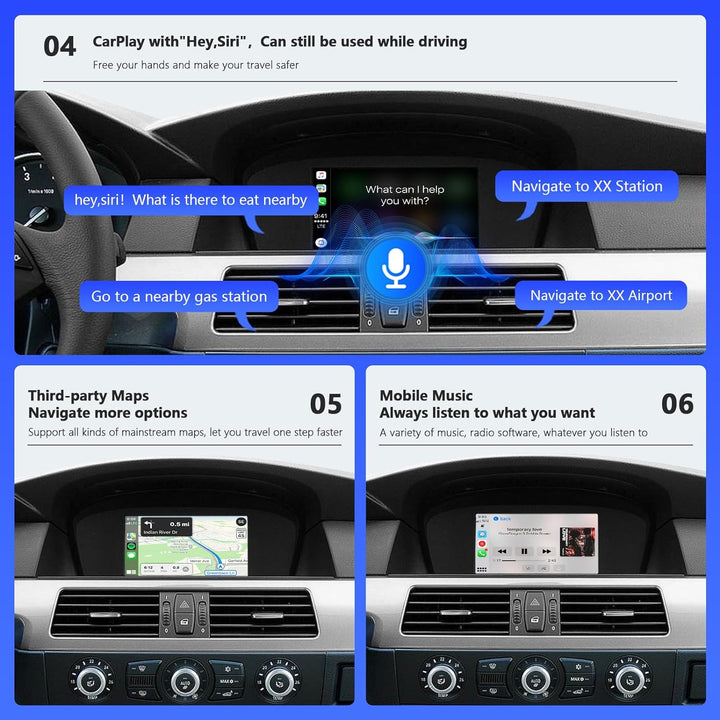 Road Top Wireless Carplay Retrofit Kit Decoder für BMW CIC System, Unterstützung Wireless Android Au