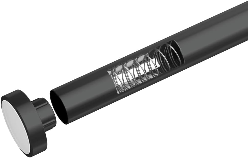 WENKO Teleskop-Duschstange Luz, ausziehbare Duschvorhangstange inkl. Wandadapter zum Klemmen, einfac