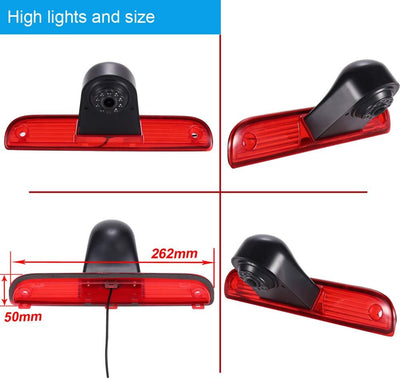 1280*720 Pixel Third 3rd Bremsleuchte Rückfahrkamera Bremslicht Rückansicht Wasserdicht replacement