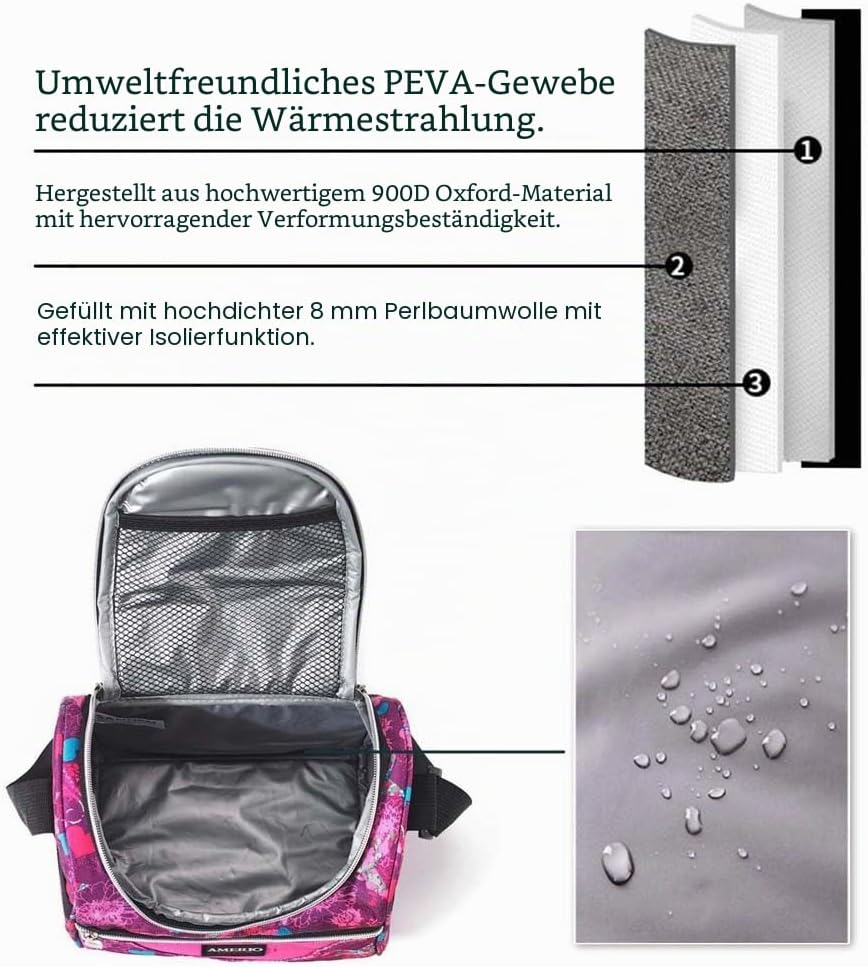 Kinder Lunch Tasche Kühltasche Lunch Kit Tasche Für Kids Jungen und Mädchen Schule Picknicktasche Is