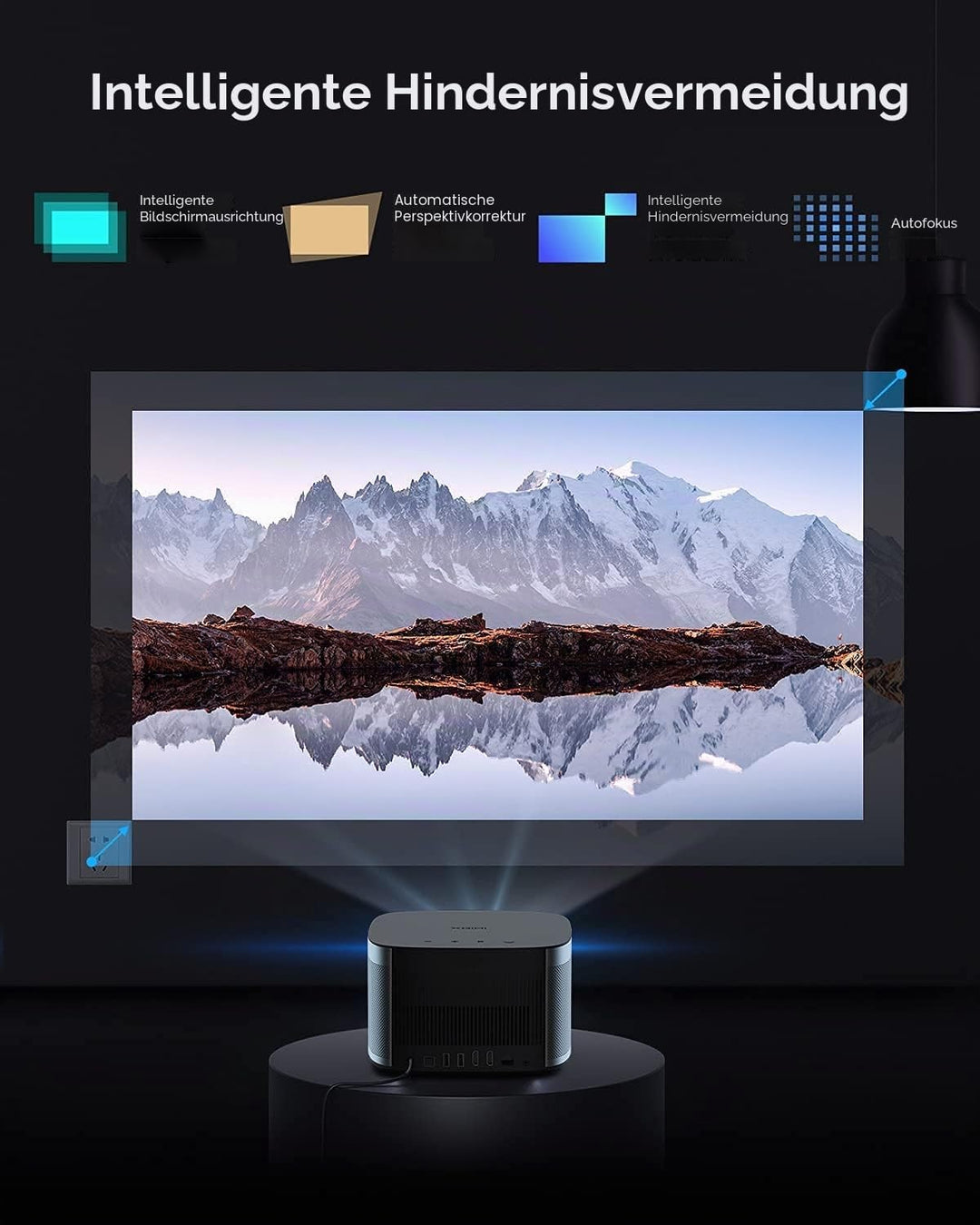 XGIMI Horizon Full HD Beamer,Heimkino Beamer ,2200 ANSI Lumen,DLP Beamer mit WiFi Bluetooth 8W Harma