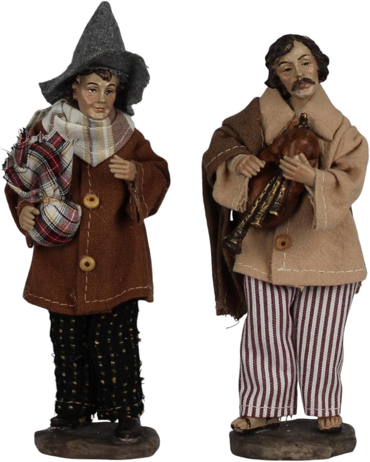 ZICOM Ankleidefigurenset Nazareth, Krippenfiguren alpenländisch ca. 16cm 12-TLG. Polyresin bekleidet