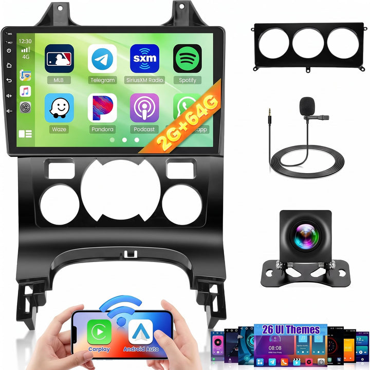Hikity 2G 64G Android 15 Autoradio Für Peugeot 3008 2009-2015 mit Wireless Carplay Android Auto,9 Zo