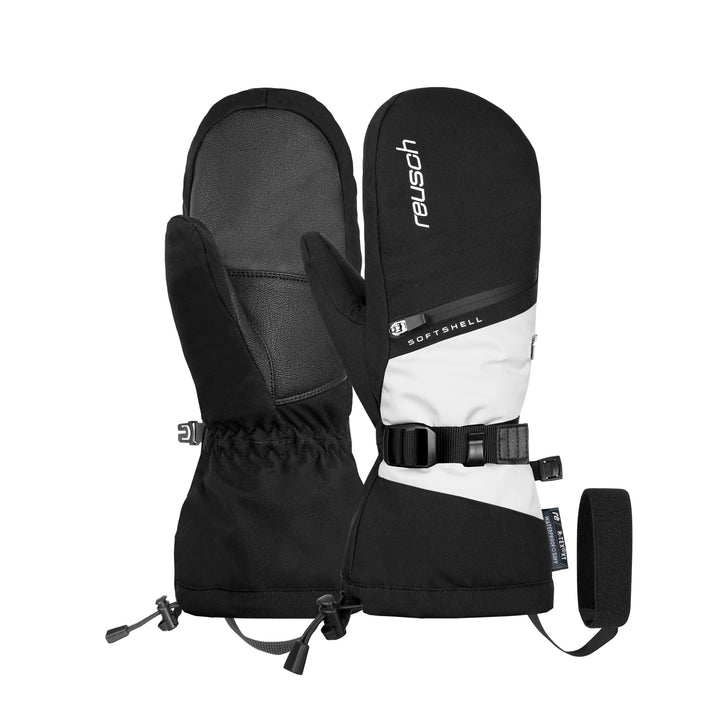 Reusch Damen Fäustlinge Demi R-tex Xt Mitten Extra Warm, Wasserdicht, Atmungsaktiv 7.5 schwarz / wei