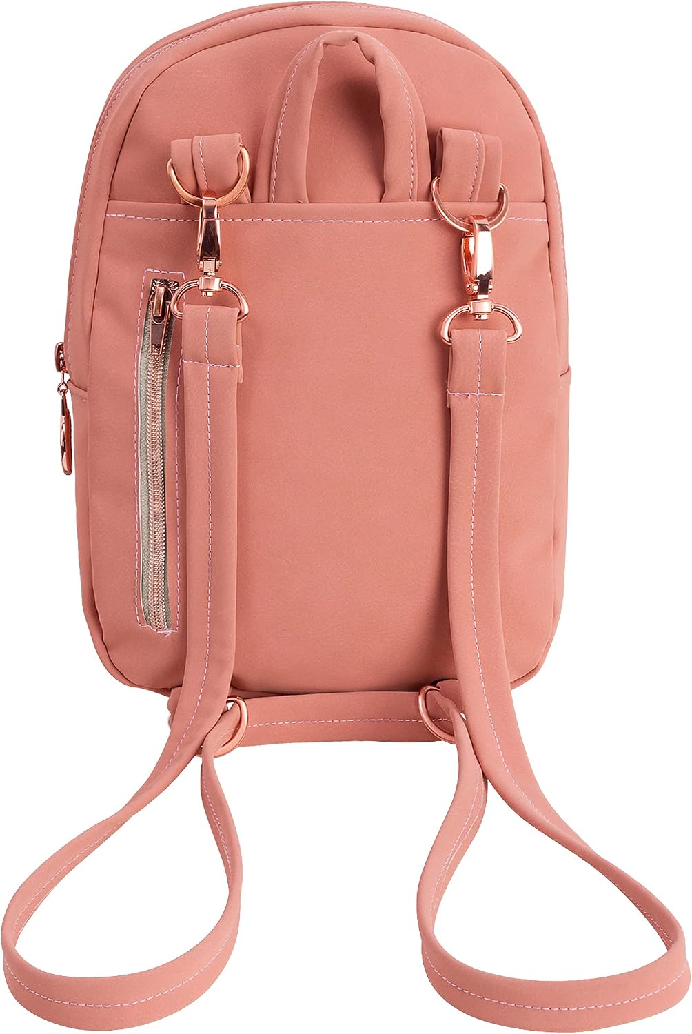 Manufaktur13 M13 Mini DayPack - Tagesrucksack, kleiner Rucksack, Vegan Kunstleder, Aussenfach mit Re