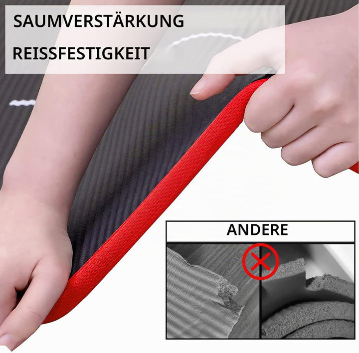 PROIRON Gymnastikmatte, Turnmatte für Zuhause mit Tragegurt Trainingsmatte Rutschfest, Yoga Matte Di