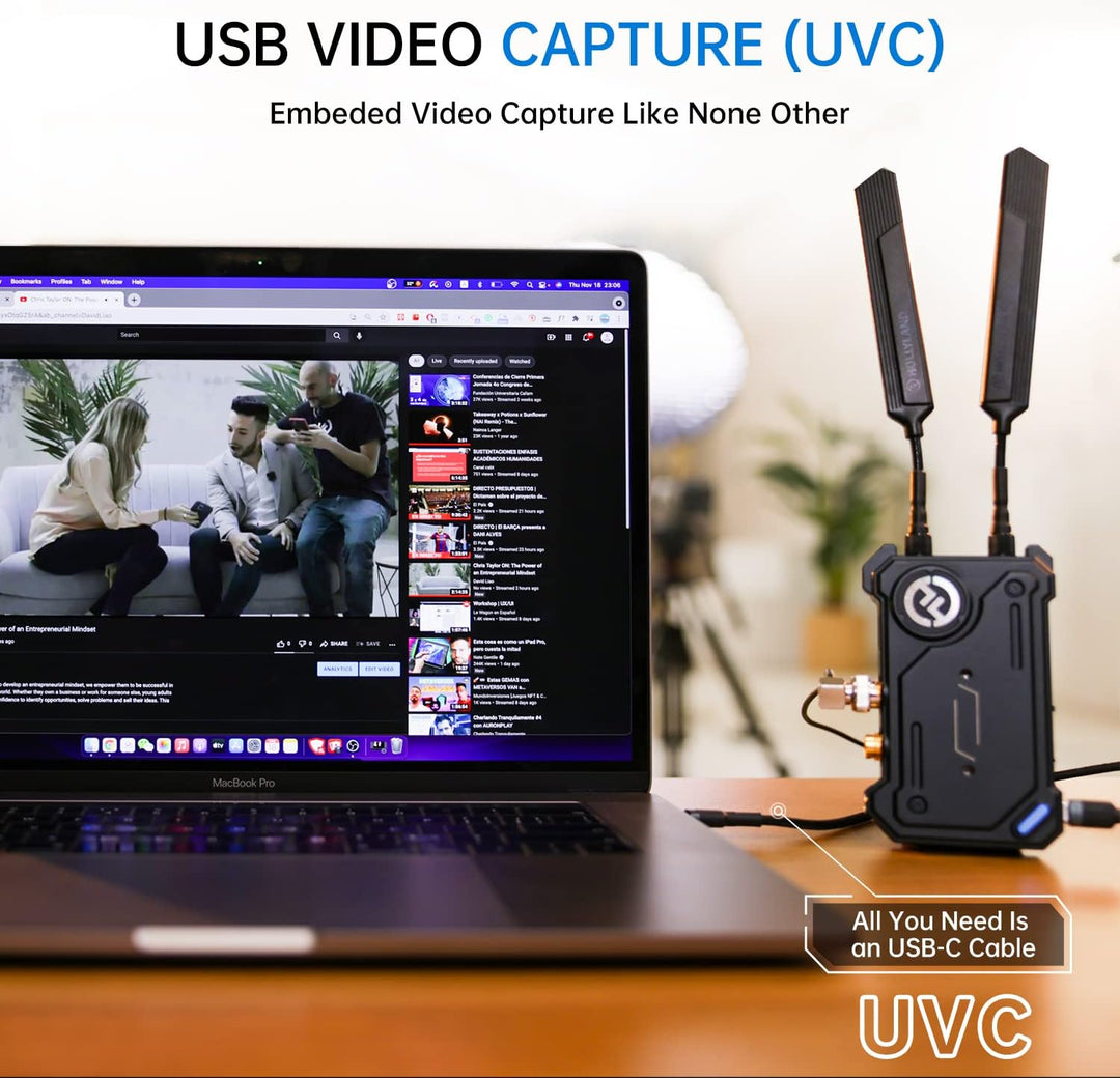 Hollyland Cosmo C1 Wireless HDMI/SDI-Videoübertragungssystem, 40ms Latenz, 300m Reichweite, 1080P 5G