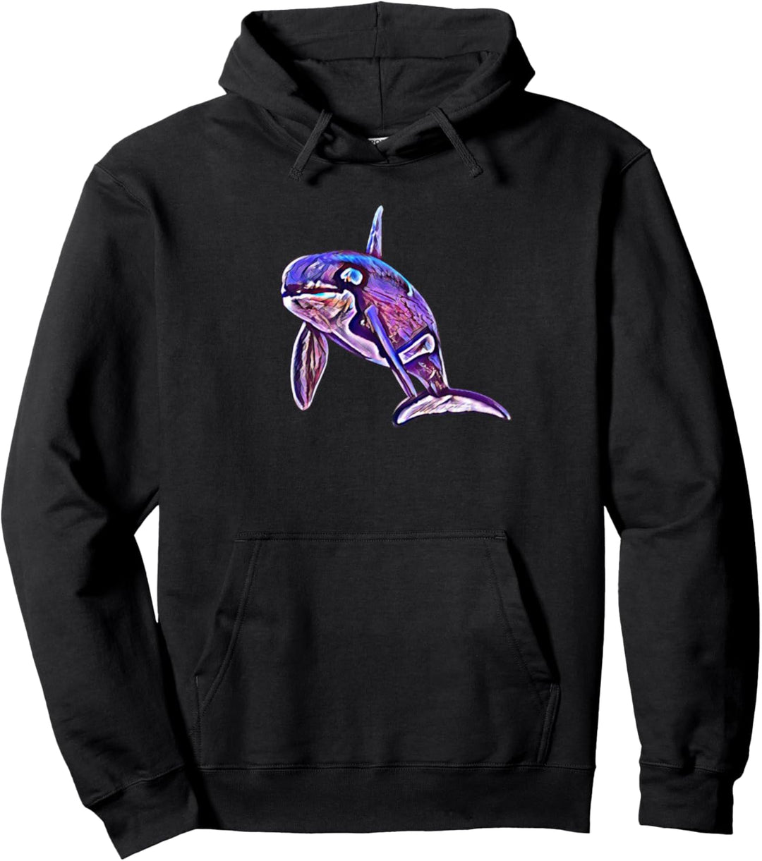 Orca Wal Pullover Hoodie
