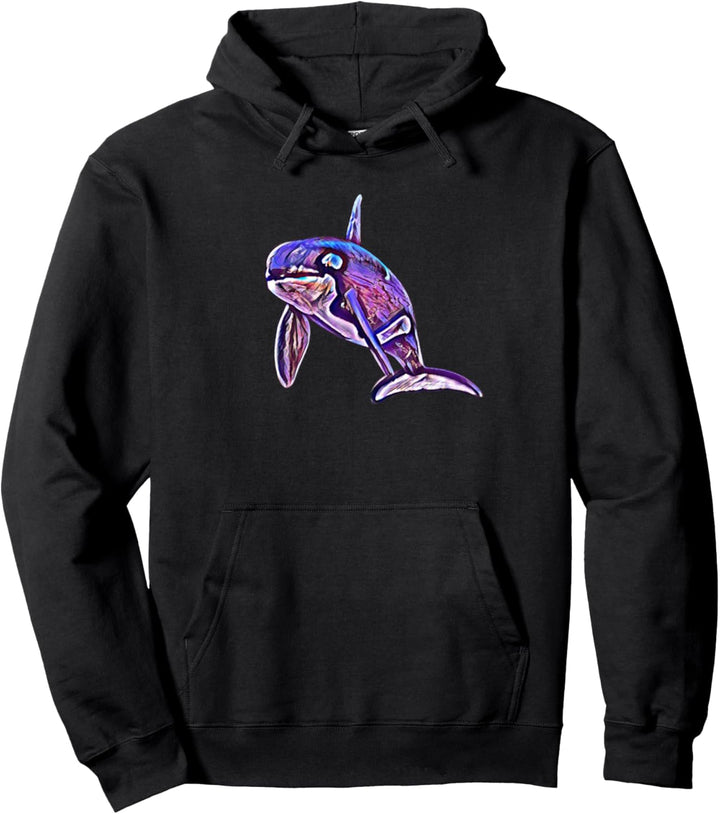 Orca Wal Pullover Hoodie