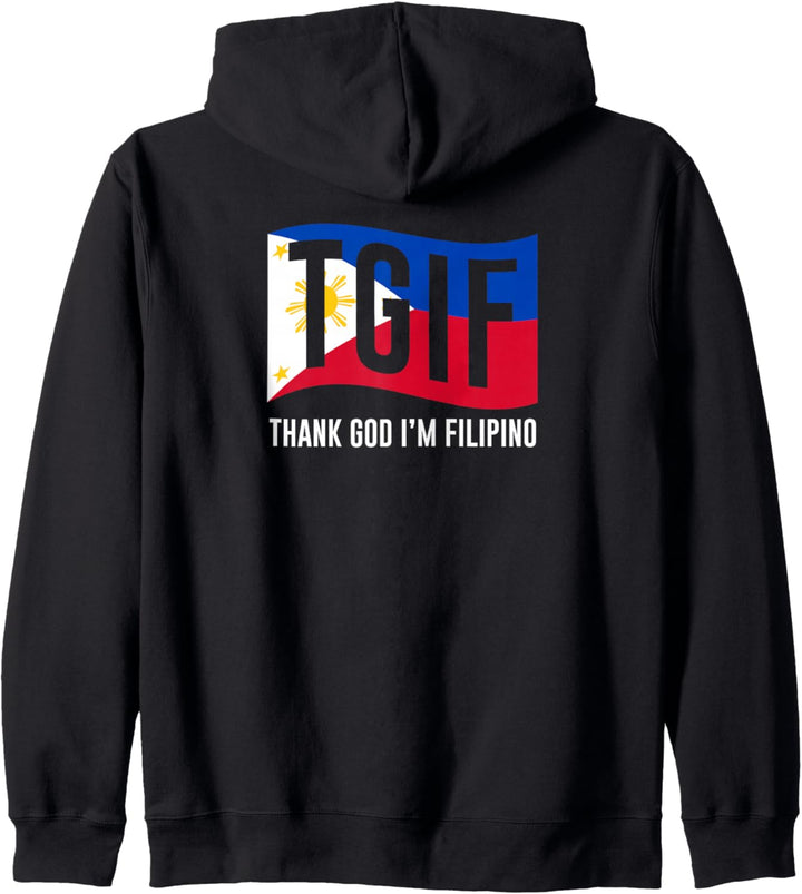 Gott sei Dank bin ich Filipino für philippinische Amerikaner Kapuzenjacke