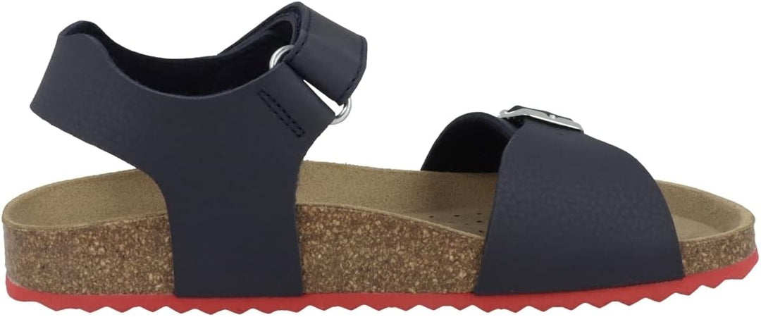 Geox Jungen J Ghita Boy B Sandalen 25 EU Navy Red, 25 EU Navy Red