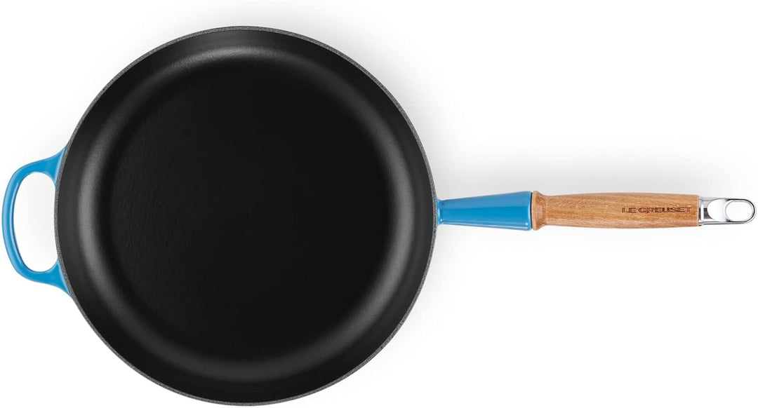 Le Creuset Signature gusseiserne Bratpfanne mit Holzgriff 28 cm Azure, 20258282200422 Azure 28 cm, A