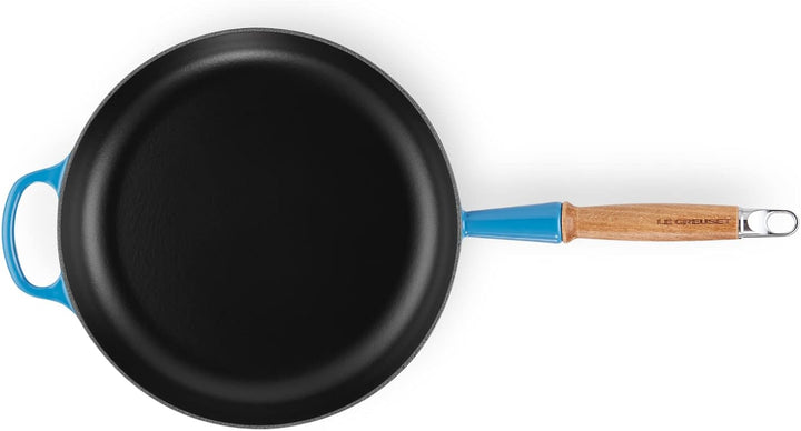 Le Creuset Signature gusseiserne Bratpfanne mit Holzgriff 28 cm Azure, 20258282200422 Azure 28 cm, A