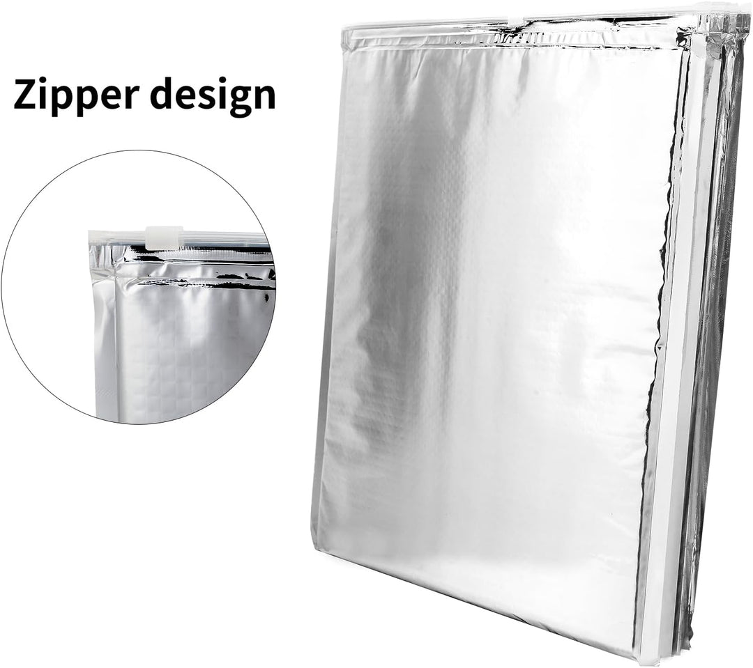 3 Typen 5PCS Aluminiumfolie Isolierte Tasche Wärmekühlertasche Wiederverwendbarer Thermosnack Campin