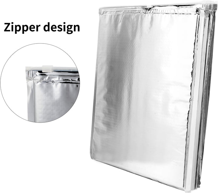 3 Typen 5PCS Aluminiumfolie Isolierte Tasche Wärmekühlertasche Wiederverwendbarer Thermosnack Campin