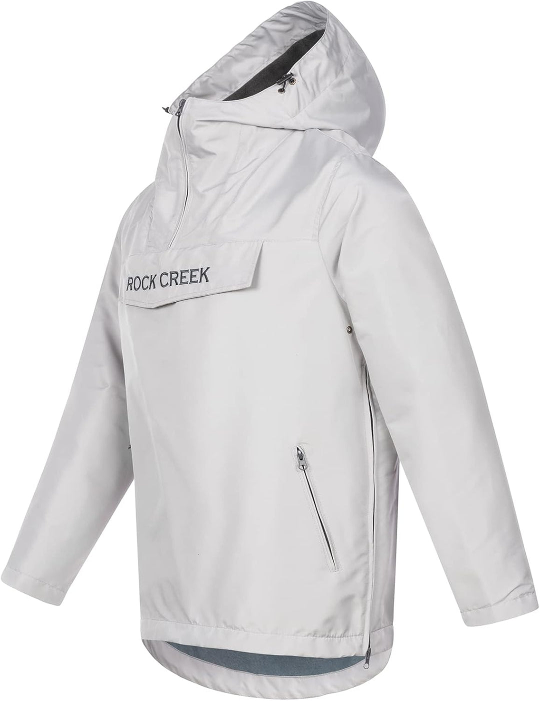 Rock Creek Herren Windbreaker Jacke Anorak H-295 XL Grau, XL Grau