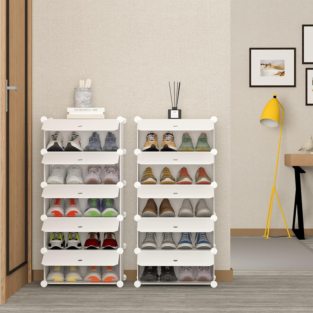 HOMIDEC Schuhregal mit 10 Ebenen, Schuhschrank Schmal Schuhaufbewahrung für Flur Schlafzimmer Eingan
