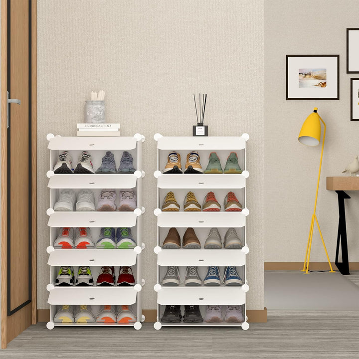HOMIDEC Schuhregal mit 10 Ebenen, Schuhschrank Schmal Schuhaufbewahrung für Flur Schlafzimmer Eingan