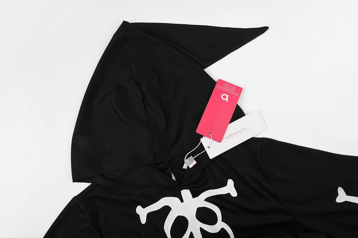 ReliBeauty Skelett Kostüm Kinder Jungen Mädchen Leuchtend Halloween