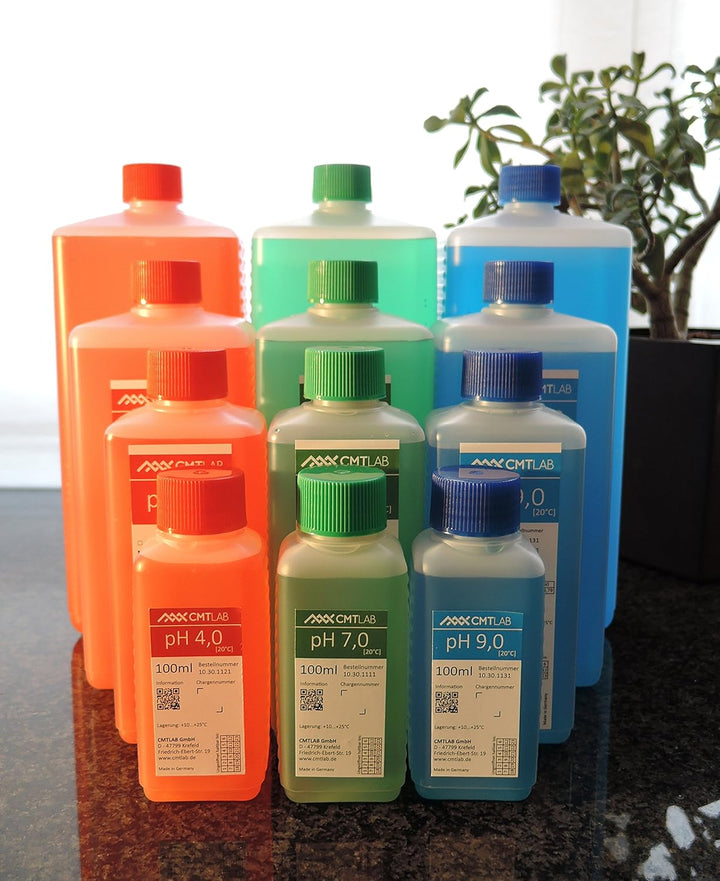 pH-Sensor/Elektrode, Kunststoffschaft + KCL 3mol + pH4/pH7 Pufferlösung, Industriequalität Made in G