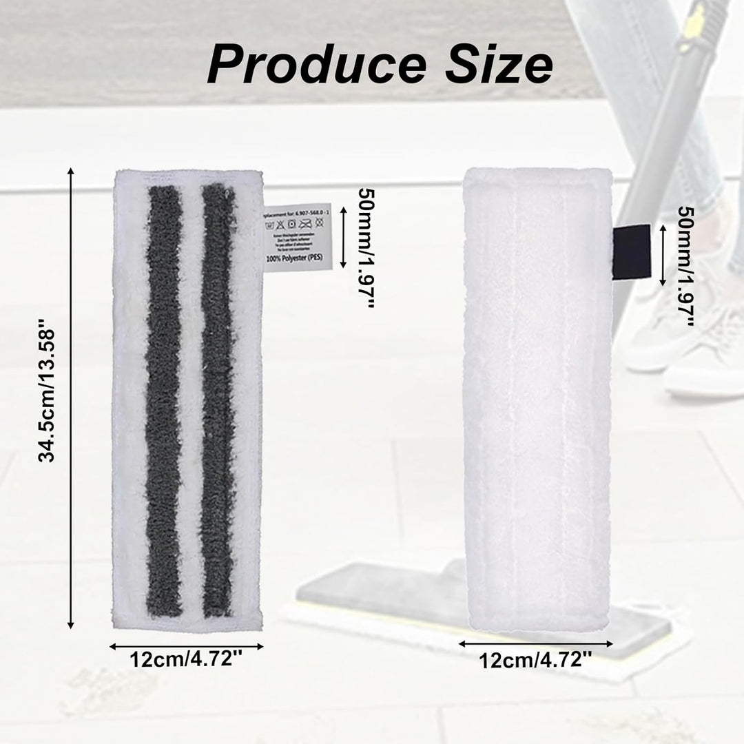 kingsea Microfibre Cloth Cover Compatible with SC Steam Cleaner, Steam Floor Cloth Steam Pocket Mop
