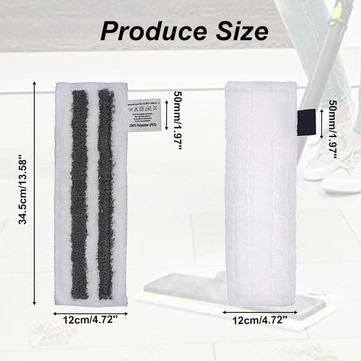 kingsea Microfibre Cloth Cover Compatible with SC Steam Cleaner, Steam Floor Cloth Steam Pocket Mop