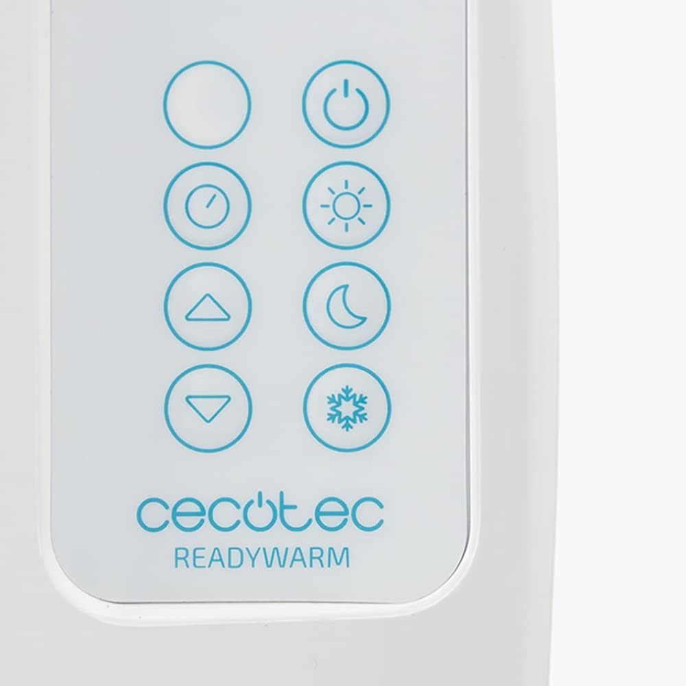 Cecotec Flachheizkörper mit Fernbedienung ReadyWarm 2500 Thermal. 1800 W, 12 Elemente aus Aluminium,