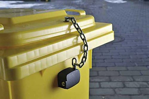 TOKOZ Konti U12 Mülltonnenschloss/Mülltonnenverriegelung Massiv ohne/für Profilzylinder - Passend fü