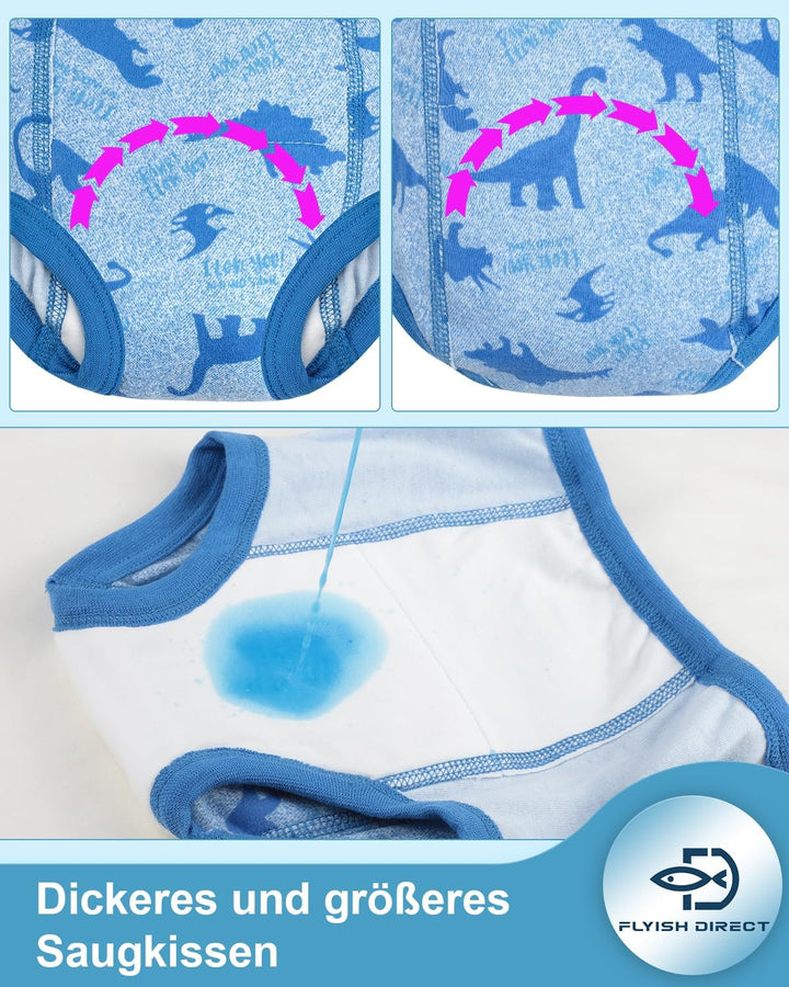 FLYISH DIRECT Baby Trainerhosen Töpfchentraining, 8er Pack Töpfchen Trainingshose für Mädchen Jungen