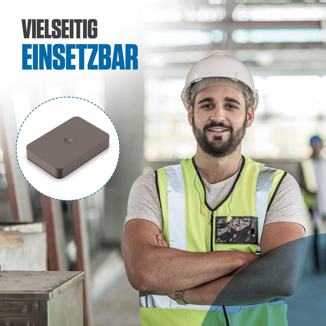 Bauhandel24 - Unterlegplatten Kunststoff 60x40mm 10mm, 100 Stück, Distanzplatten, Abstandshalter, Au