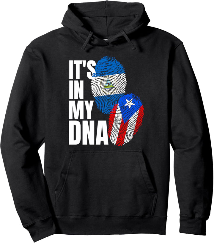 Nicaraguanisches und puertoricanisches DNA-Flaggenerbe Pullover Hoodie