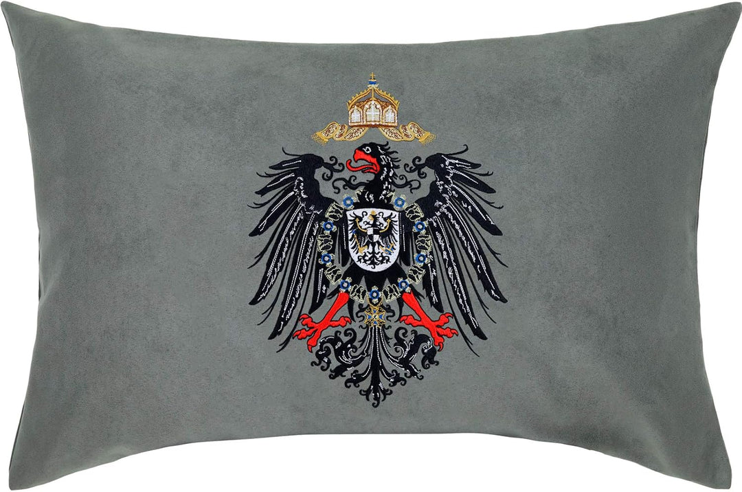 EXPRESS-STICKEREI Adlerwappen 1889 Deutschland Kissen mit Bezug & Spruch | Adler Wappen Wohnzimmer D