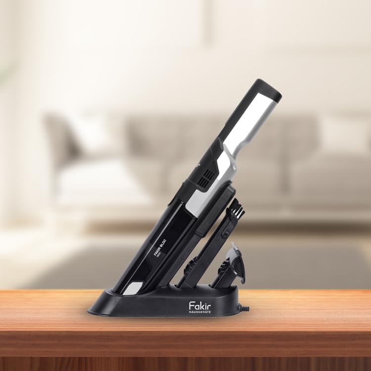 Fakir AS 1110 LT Premium Akku Staubsauger 120 W, Handstaubsauger Akku, kabelloser Staubsauger mit 11