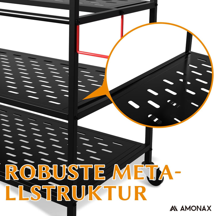 Amonax Hantelständer Fitnessstudio, Kettlebell Rack Kurzhantelständer Yoga Matte Regal, Hantel Ständ