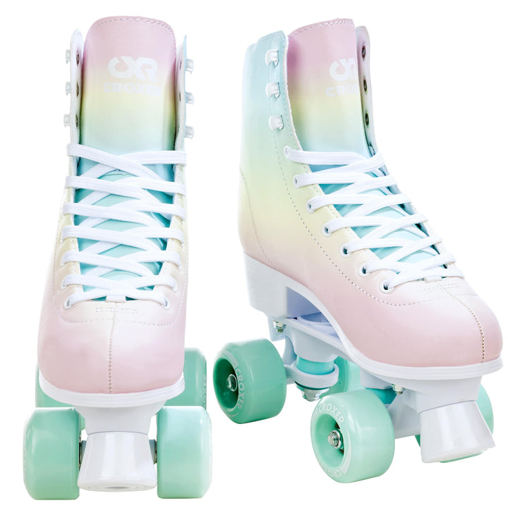 Croxer Rollschuhe Roller Skates Alessa - SAS - Shock Absorbing System - Kugellager Abec7 - Retro Des