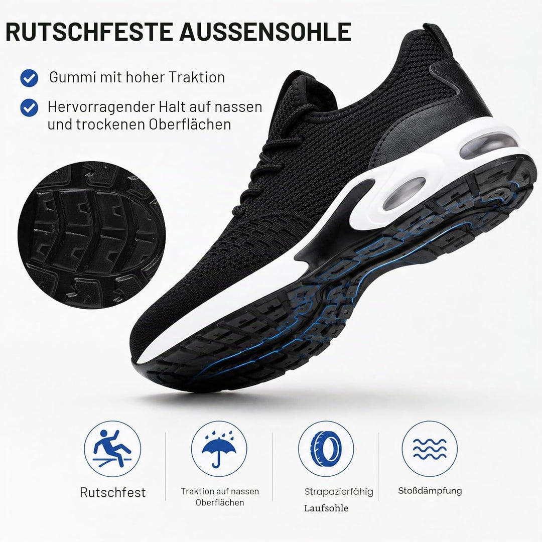 Nasogetch Sicherheitsschuhe Herren Leicht Arbeitsschuhe Damen Sportlich Stahlkappenschuhe rutschfest