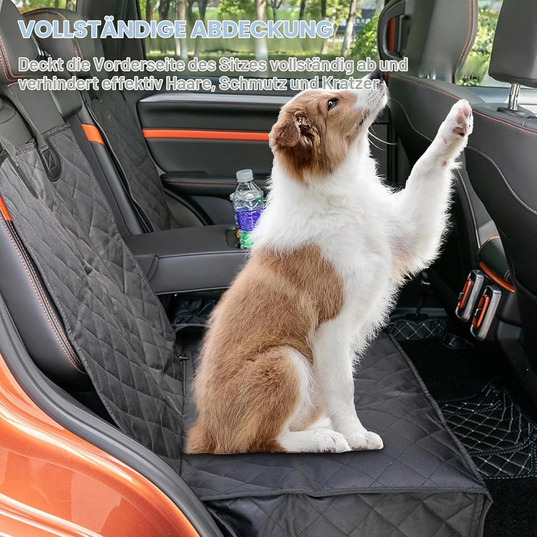 Wasserabweisender Hundebezug für Rückbank: Auto Sitzschoner, Haustier Sitzbezug, Rutsch- und Kratzfe