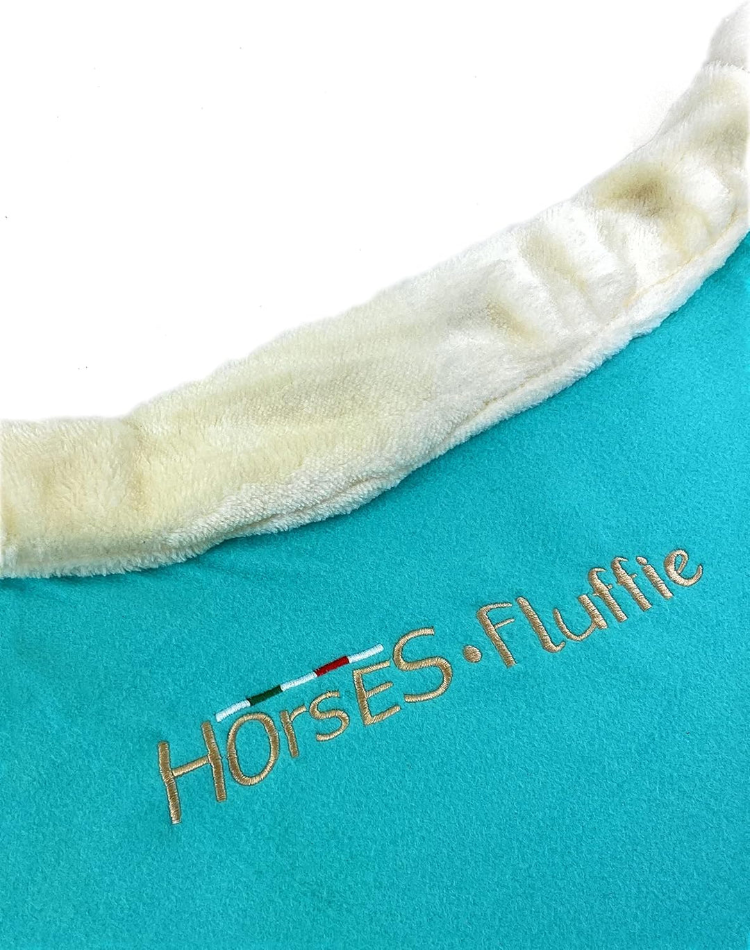Horses, Flauschige Pile-Pferdedecke mit Pelleinsatz am Hals, für Spaziergänge ideal und bequem, mit