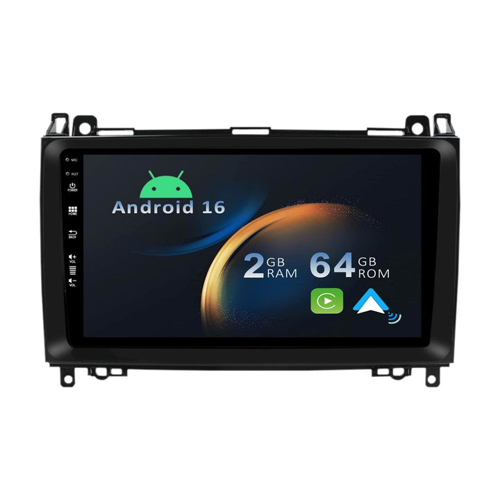 YUNTX Android 12 Autoradio Kompatibel mit Mercedes Benz Viano/Sprinter/W906-IPS 9 Zoll GPS mit navi