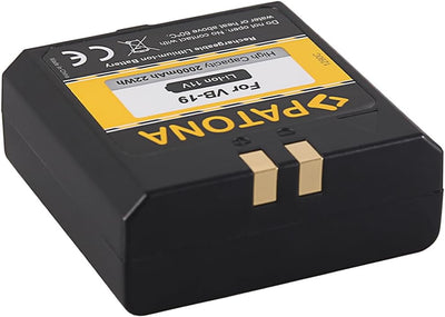 PATONA Akku VB19 2000mAh Kompatibel mit Godox VB18, V850II, V860II Flash Speedlite